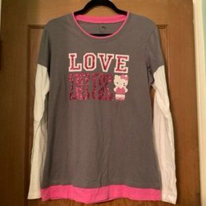 Grey Hello Kitty long sleeve XXL